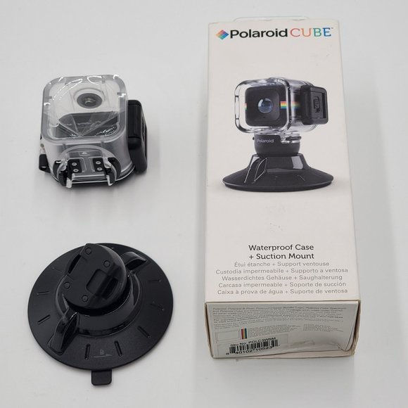 Polaroid CUBE Waterproof Case & Suction Mount - NIB - Picture 6 of 13